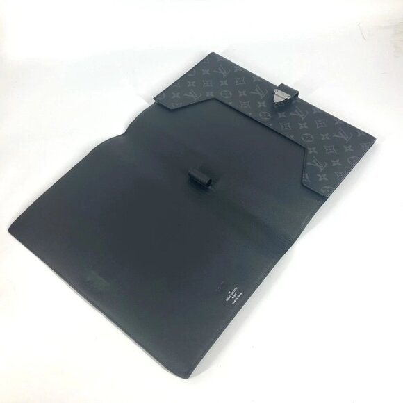 LOUIS VUITTON GI0273 MonogramEclipse Porto Document Frank GM bag pouch Clutch - Picture 5 of 15